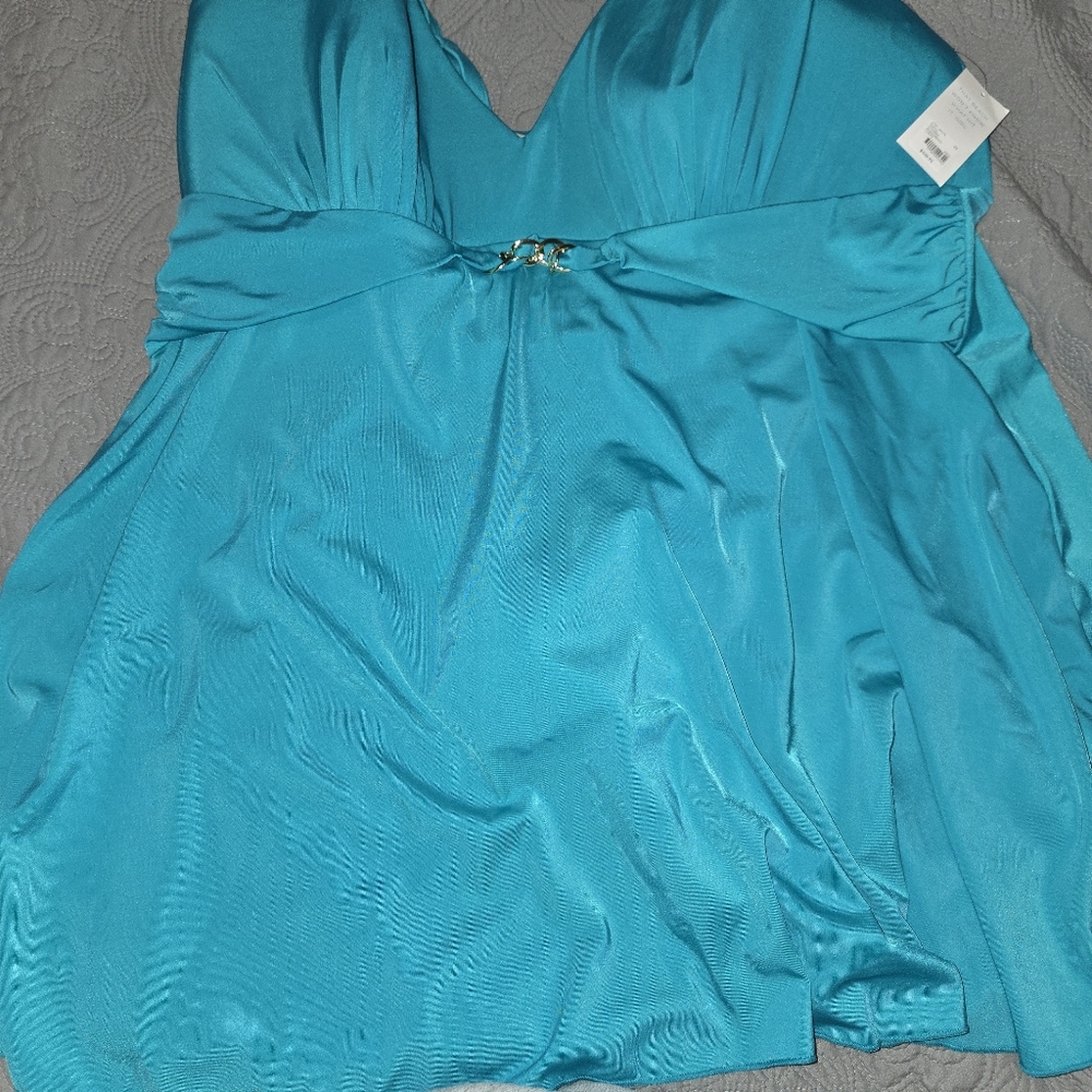 Cacique Teal One Piece Swimsuit